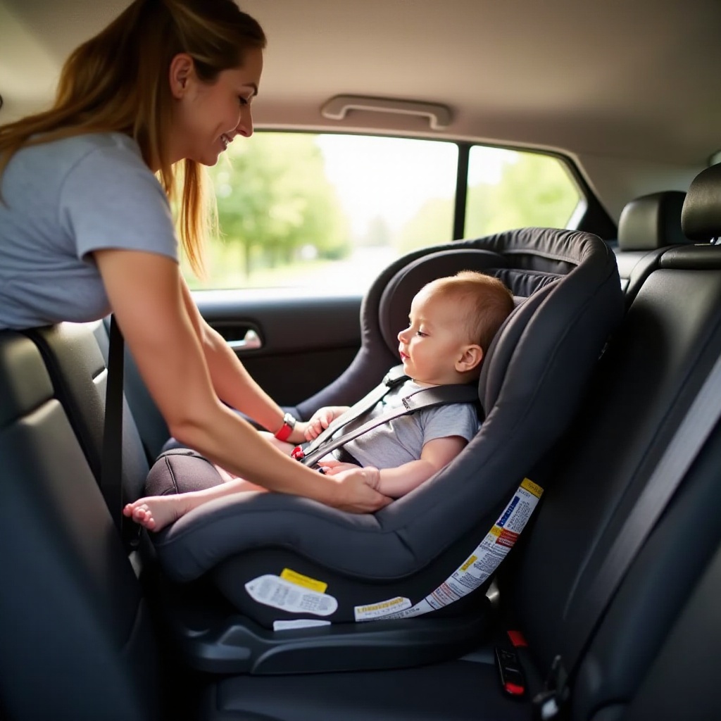 how to put a newborn in car seat