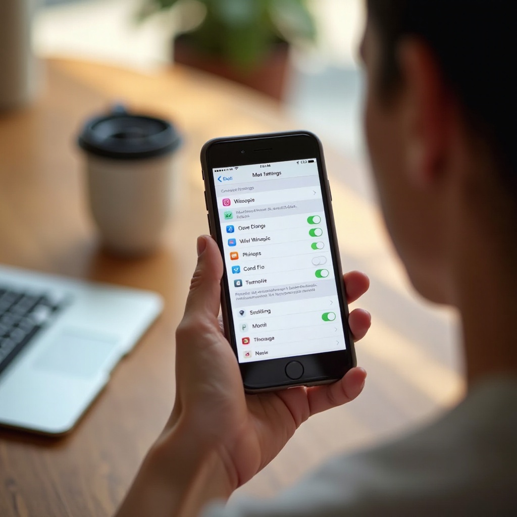edit email settings on iphone