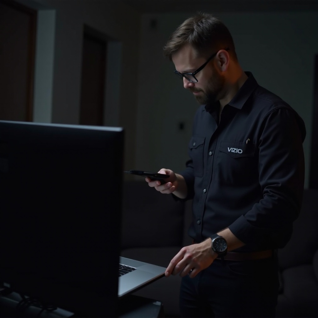 vizio tv troubleshooting black screen