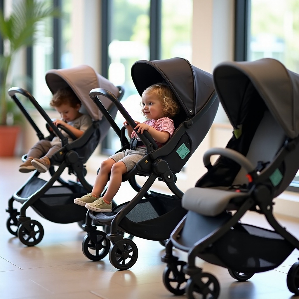 stroller with toddler stand