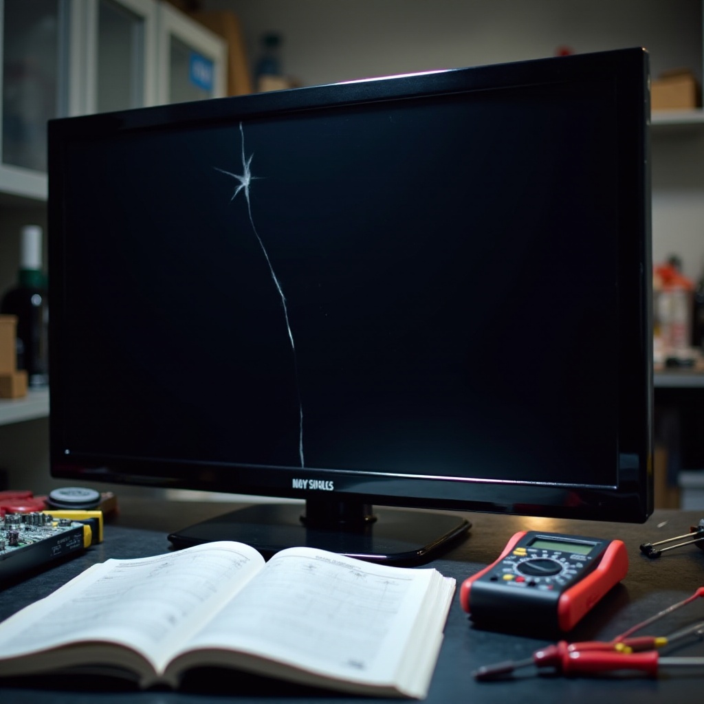 how to fix a flat screen tv screen