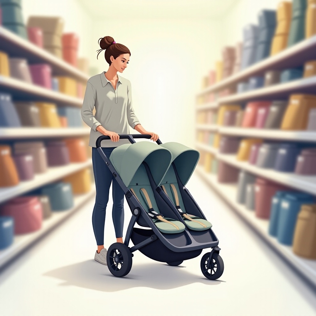 smallest double stroller